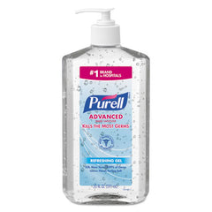 PURELL® Advanced Hand Sanitizer Refreshing Gel, 20 oz Pump Bottle, Clean Scent, 12/Carton