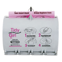 Tidy Girl™ Plastic Feminine Hygiene Disposal Bag Dispenser, Gray Feminine Products Waste Bag Dispenser - Office Ready