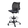 Safco® Vue™ Series Mesh Extended-Height Chair, Supports Up to 250 lb, 23" to 33" Seat Height, Black Vinyl Seat, Black Base Drafting & Task Stools - Office Ready