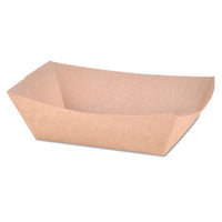 SCT® Eco Food Trays, 1 lb Capacity, Brown, Paper, 1,000/Carton Food Trays - Office Ready