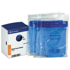 First Aid Only™ Refill for SmartCompliance™ General Business Cabinet, Nitrile Exam Gloves, 4 Pair/Box