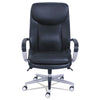 La-Z-Boy® Commercial 2000 Big & Tall Executive Chair with Dynamic Lumbar Support, Lumbar, Supports 400 lb, 20.25" to 23.25" Seat Height, Black Seat/Back, Silver Base Big & Tall Office Chairs - Office Ready