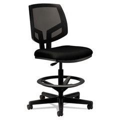 HON® Volt® Series Mesh Back Adjustable Task Stool, Supports Up to 275 lb, 22.88" to 32.38" Seat Height, Black