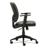 Alera® Alera® Everyday Task Office Chair, Bonded Leather Seat/Back, Supports Up to 275 lb, 17.6" to 21.5" Seat Height, Black Office Chairs - Office Ready