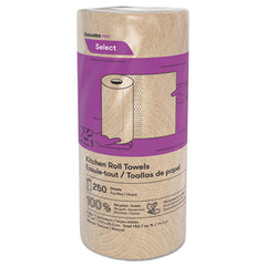 Cascades PRO Select® Kitchen Roll Towels, 2-Ply, 11" x 166.6 ft, Natural, 250/Roll, 12/Carton