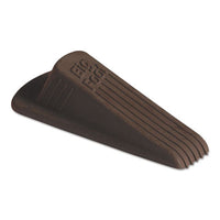 Master Caster® Big Foot® Doorstop, No-Slip Rubber, 2.25w x 4.75d x 1.25h, Brown, 12/Box Wedge Doorstops - Office Ready