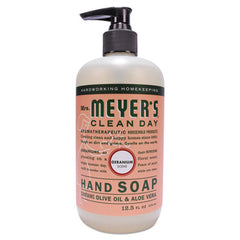 Mrs. Meyer's® Clean Day Liquid Hand Soap, Geranium Scent, 12.5 oz, 6/Carton