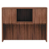 Alera® Alera® Valencia™ Series Hutch, 3 Compartments, 47.13w x 15d x 35.38h, Modern Walnut Office Hutches - Office Ready