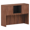 Alera® Alera® Valencia™ Series Hutch, 3 Compartments, 47.13w x 15d x 35.38h, Modern Walnut Office Hutches - Office Ready
