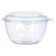 Dart® SafeSeal Tamper-Resistant, Tamper-Evident Bowls, Tamper-Evident Bowls with Dome Lid, 16 oz, 5.5" Diameter x 3.1" h, Clear, Plastic, 240/Carton