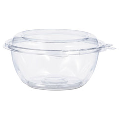 Dart® SafeSeal Tamper-Resistant, Tamper-Evident Bowls, Tamper-Evident Bowls with Dome Lid, 12 oz, 5.5" Diameter x 2.6" h, Clear, Plastic, 240/Carton