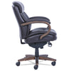 La-Z-Boy® Woodbury Mid-Back Executive Chair, Supports Up to 300 lb, 18.75" to 21.75" Seat Height, Brown Seat/Back, Weathered Sand Base Office Chairs - Office Ready