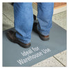 Guardian Pro Top Anti-Fatigue Mat, PVC Foam/Solid PVC, 24 x 36, Gray Anti Fatigue Mats - Office Ready