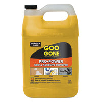 Goo Gone® Pro-Power® Cleaner, Citrus Scent, 1 gal Bottle, 4/Carton Gum/Wax Removers - Office Ready