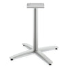 HON® Between™ Seated Height Bases, 32.68w x 29.57h, Silver Communal-Work & Training Table Bases/Legs - Office Ready