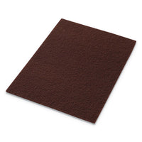 Americo® EcoPrep EPP Specialty Pads, 28 x 14, Maroon, 10/Carton Scrub/Strip Floor Pads - Office Ready