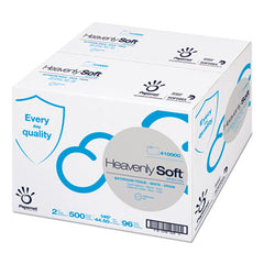 Papernet® Heavenly Soft® Toilet Tissue, Septic Safe, 2-Ply, White, 3.5" x 146 ft, 500 Sheets/Roll, 96 Rolls/Carton