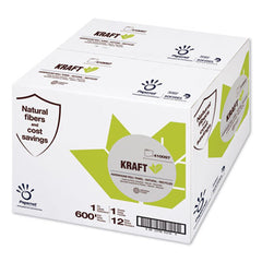 Papernet® Kraft Tech Hardwound Roll Towel, Kraft, 1-Ply, 7.8" x 600 ft, Brown, 12 Rolls/Carton