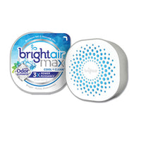 BRIGHT Air® Max Odor Eliminator Air Freshener, Cool and Clean, 8 oz Jar, 6/Carton Scented Oils - Office Ready