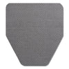 TOLCO® Komodo Urinal Mat, 18 x 20, Gray, 6/Carton Bath & Restroom Mats - Office Ready