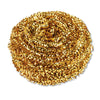 Kurly Kate® Brass Scrubber, 50 g, Gold, 72/Carton Stainless Steel Scrubbers - Office Ready