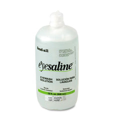 Honeywell Fendall Eyesaline Eyewash Refill Bottles for Single or Double Eyewash Wall Stations., 32 oz Bottle, 12/Carton