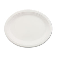 Chinet® Classic Paper Dinnerware, Platter, 9.75 x 12.5, White, 500/Carton Platters - Office Ready