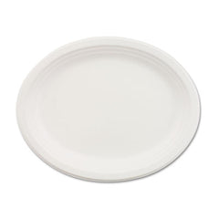 Chinet® Classic Paper Dinnerware, Platter, 9.75 x 12.5, White, 500/Carton