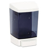 Impact® Clearvu® ClearVu® Plastic Soap Dispenser, 46 oz, 5.5 x 4.25 x 8.5, White Liquid Soap Dispensers, Manual - Office Ready