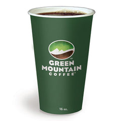 Green Mountain Coffee® Paper Hot Cups, 16 oz, Green Mountain Design, 1,000/Carton