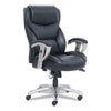 SertaPedic® Emerson Big & Tall Task Chair, Supports Up to 400 lb, 19.5" to 22.5" Seat Height, Black Seat/Back, Silver Base Big & Tall Office Chairs - Office Ready