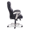 SertaPedic® Emerson Big & Tall Task Chair, Supports Up to 400 lb, 19.5" to 22.5" Seat Height, Black Seat/Back, Silver Base Big & Tall Office Chairs - Office Ready
