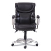 SertaPedic® Emerson Task Chair, Supports Up to 300 lb, 18.75" to 21.75" Seat Height, Brown Seat/Back, Silver Base Office Chairs - Office Ready