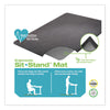 deflecto® Ergonomic Sit Stand Mat, 53 x 45, Black Anti Fatigue Mats - Office Ready