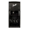 Scott® Essential™ SRB Tissue Dispenser, 6 x 6.6 x 13.6, Transparent Smoke Coreless Standard Roll, Twin Toilet Paper Dispensers - Office Ready