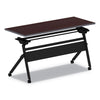 Alera® Flip and Nest Table Base, 55.88w x 23.63d x 28.5h, Black Communal-Work & Training Table Bases/Legs - Office Ready