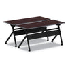 Alera® Flip and Nest Table Base, 55.88w x 23.63d x 28.5h, Black Communal-Work & Training Table Bases/Legs - Office Ready