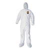 KleenGuard™ A40 Zipper Front Liquid and Particle Protection Coveralls, Ankle, Hood and Boot Coveralls, 2X-Large, White, 25/Carton Coveralls - Office Ready