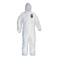 KleenGuard™ A30 Elastic-Back Zipper Front Coveralls, X-Large, White, 25/Carton