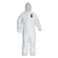 KleenGuard™ A40 Zipper Front Liquid and Particle Protection Coveralls, Large, White, 25/Carton Coveralls - Office Ready