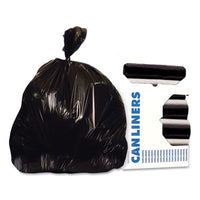 Heritage Reprocessed Resin Can Liners, 45 gal, 1.2 mil, 40