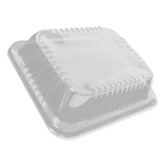 Durable Packaging Dome Lids, 2.5" Half Size Steam Table Pan Lid, High Dome, Clear, Plastic, 100/Carton