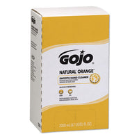 GOJO® NATURAL ORANGE™ Smooth Hand Cleaner, Refill for GOJO PRO TDX Push-Style Dispenser, Citrus Scent, 2,000 mL, 4/Carton Lotion Soap Refills - Office Ready
