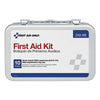 First Aid Only™ ANSI-Compliant First Aid Kit, 65 Pieces, OSHA/ANSI, Metal Case Commercial First Aid Kits - Office Ready