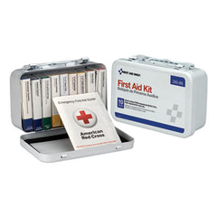 First Aid Only™ ANSI-Compliant First Aid Kit, 65 Pieces, OSHA/ANSI, Metal Case