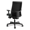 HON® Ignition® Series Mesh Mid-Back Work Chair, Supports Up to 300 lb, 17.5" to 22" Seat Height, Iron Ore Seat, Black Back/Base Office Chairs - Office Ready