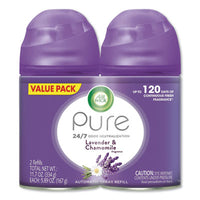 Air Wick® FRESHMATICULTRA Automatic Spray Refills, Lavender/Chamomile, 5.89 oz Aerosol Spray, 2/Pack, 3 Packs/Carton Aerosol Air Freshener/Odor Eliminator Refills - Office Ready