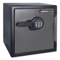 Sentry® Safe Water-Resistant Fire-Safe® with Digital Keypad Access, 1.23 cu ft, 16.38w x 19.38d x 17.88h, Gunmetal Data & Media Safes - Office Ready