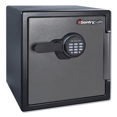 Sentry® Safe Water-Resistant Fire-Safe® with Digital Keypad Access, 1.23 cu ft, 16.38w x 19.38d x 17.88h, Gunmetal