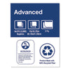 Tork® Advanced Dinner Napkins, 2 Ply, 15" x 16.25", 1/8 Fold, White, 375/Packs, 8 Packs/Carton Dinner Napkins - Office Ready